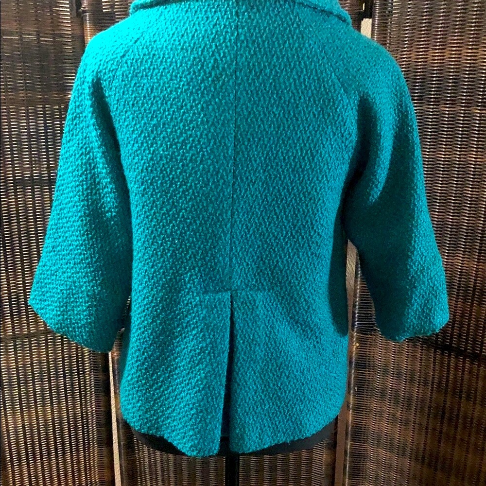 Paraella Turquoise Button-Up Blazer - image 3